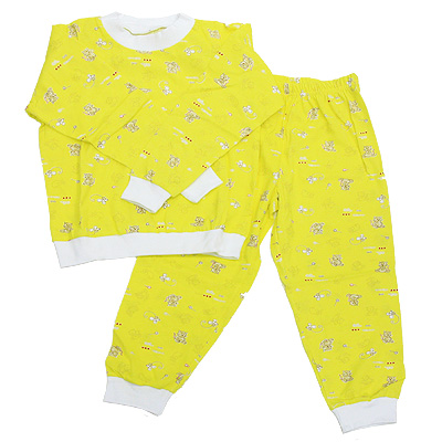 Пижама детская "Карапуз", цвет: желтый Размер 110-60 Товар сертифицирован Состав Кофта, штанишки инфо 13749d.