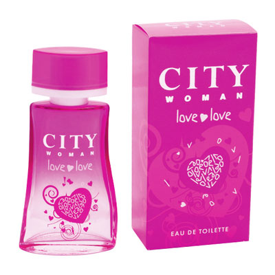 City Woman "Love Love" Туалетная вода, 60 мл для дневного использования Товар сертифицирован инфо 6055a.